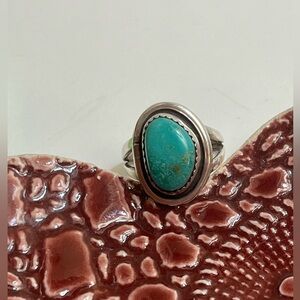 Vintage Sterling Silver and Turquoise Ring